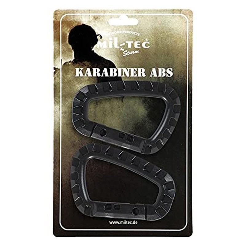 Mil-Tec ABS-15921001 Carabiner ABS Olive One Size