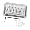 Fixed Hardtail Guitar Bridge U Shape Saddle Bridge Replacement Metal