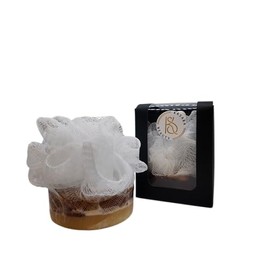 "Duschschwamm mit Honey & Milk -Seife – Sanfte Reinigung und Feuchtigkeit, 120 g"