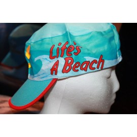 CAP SNOOPY  PEANUTS LIFES A BEACH Vintage 1980's PAINTERS HATS CAP NEW OLD STOCK