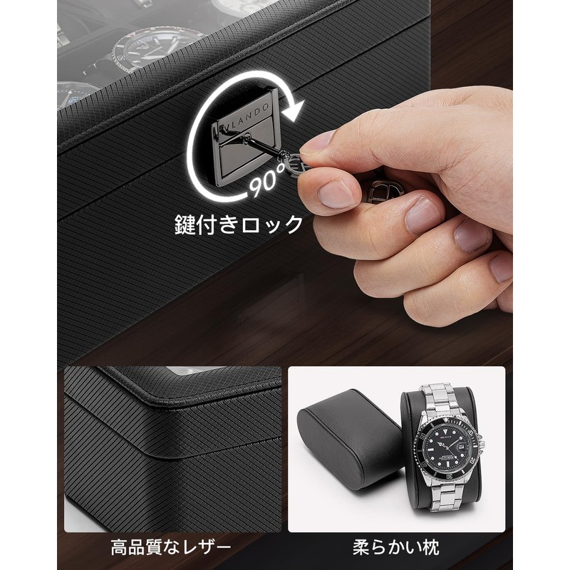 Vlando PU Watch Case, Men Storage Box, Accessory Case, Accessories,