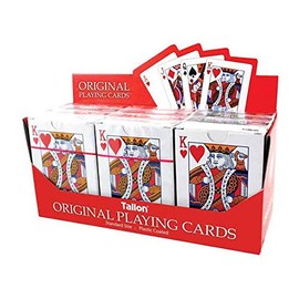 JMS® Playing Cards Plastic coated, Security seal. Pack of 12.