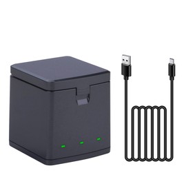 Battery Charger for GoPro Hero 13,Triple Slot USB Charging Case with Type-C Cord Fully Compatible with GoPro 13 Black Accessories