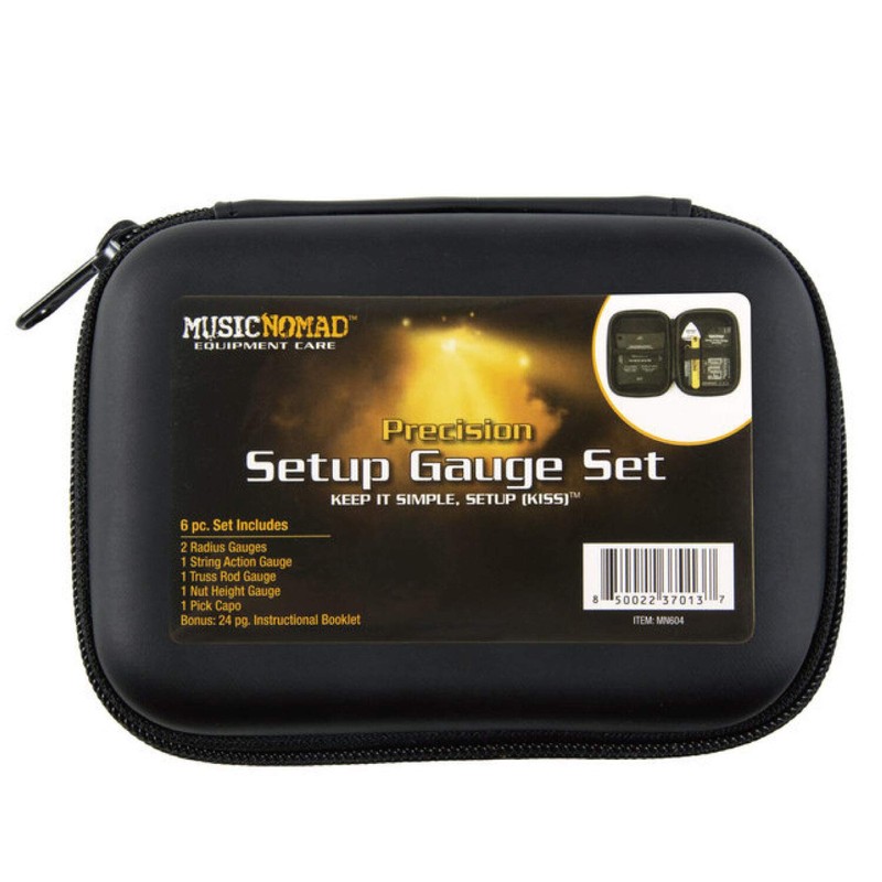 MusicNomad Precision 6 pc. Guitar Setup Gauge Tool Set -