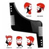 Plstic Beard Comb Beard Hair Comb (2)