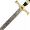 KING SOLOMON MEDIEVAL TEMPLAR CRUSADER REPLICA LONGSWORD- BLACK FANTACY SWORD