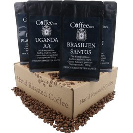 Coffeenes Arabica Bean Coffee Whole Beans 6 x 100 g - Coffee Beans Coffee Beans - Coffee Beans 6 Different Types of Coffee Coffee Beans