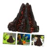 Kisangel 1Pc Pneumatic Volcano Decoration for Fish Tank Resin Aquarium