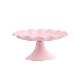 Gsycle Soporte para Pasteles Rosa, Platos De Exhibición De Postres, Plato De Exhibición para Mesa De Postre, Bandeja para Pasteles, Soporte Redondo para Magdalenas para Cocina(01)