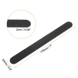 HARFINGTON 120pcs Nail File, 100/180 Grit Fingernail File for Natural Nails, Professional Double-Sided Thin Nail File Manicure Tool for Nail Smoothing Shaping, Black