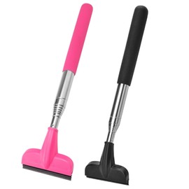 2Pcs Car Window Mini Squeegee, Portable Tiny Car Side Mirror Squeegee Retractable Car Windshield Wiper to 39.5 in Windshield Squeegee for Car Windows Universal Car Cleaner Tool Accessories