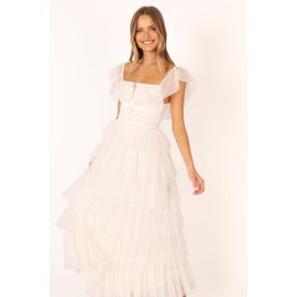 Petal & Pup Petal & Pup Women's Belle Maxi Dress, Off White