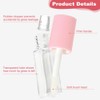 12Pcs Empty Lip Gloss Tubes, Visible DIY, 1.2ml Pink Round