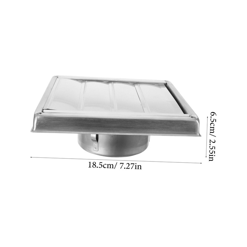 TEHAUX 1 Set Stainless Steel Exhaust Vent Hood Durable Wall