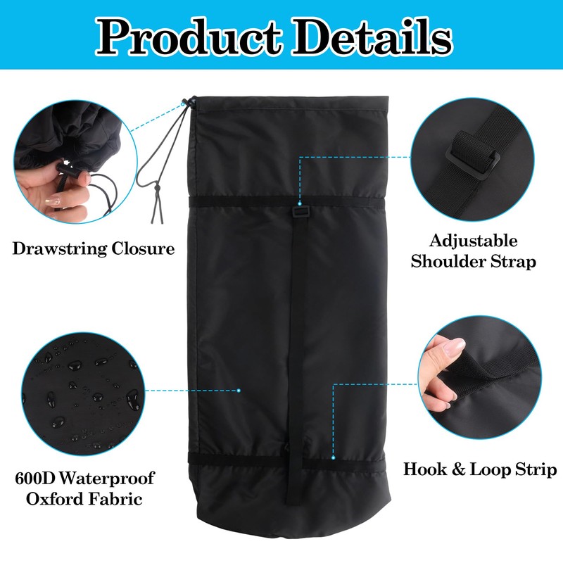 Pickleball Net Storage Bag - Portable Drawstring Duffle Carry Bag
