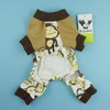 Fitwarm Soft Cotton Adorable Monkey Dog Pajamas Shirt Pet Clothes,