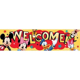 Eureka Mickey Classroom Banner, Welcome, 12 x 45