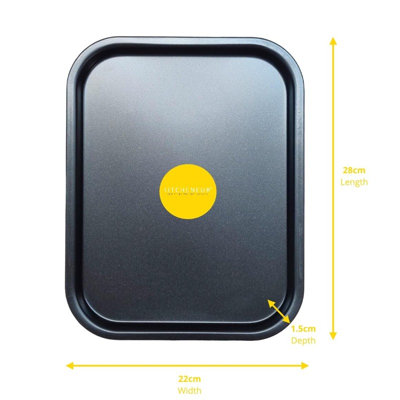 4-Pack - Baking Tray and Roasting Tray Set - 38cm,