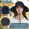EINSKEY Fishing Hat with Neck Flap, UV Protection Wide Brim