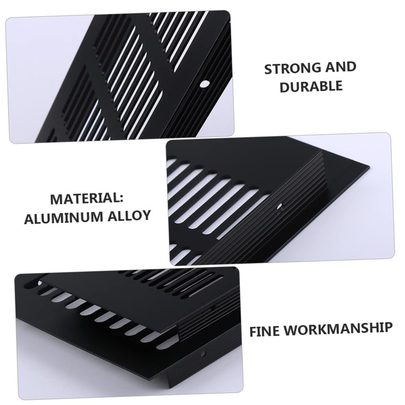 Gadpiparty 2pcs Aluminum Alloy Breathable Mesh Air Vent Grille for