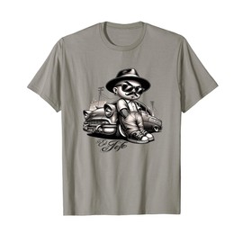 EL JEFE Bomba Lowrider Chicano Homie Tattoo Cholo Pachuco T-Shirt
