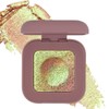 PASNOWFU Green Gold Glitter Chameleon Eyeshadow, Multi-Chrome Color Shift Eye