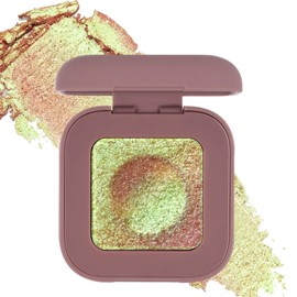 PASNOWFU Green Gold Glitter Chameleon Eyeshadow, Multi-Chrome Color Shift Eye Makeup, Long-Lasting Eye Shadow, Smudge-Proof for Women & Makeup Enthusiasts, Fresh & Casual Looks #4