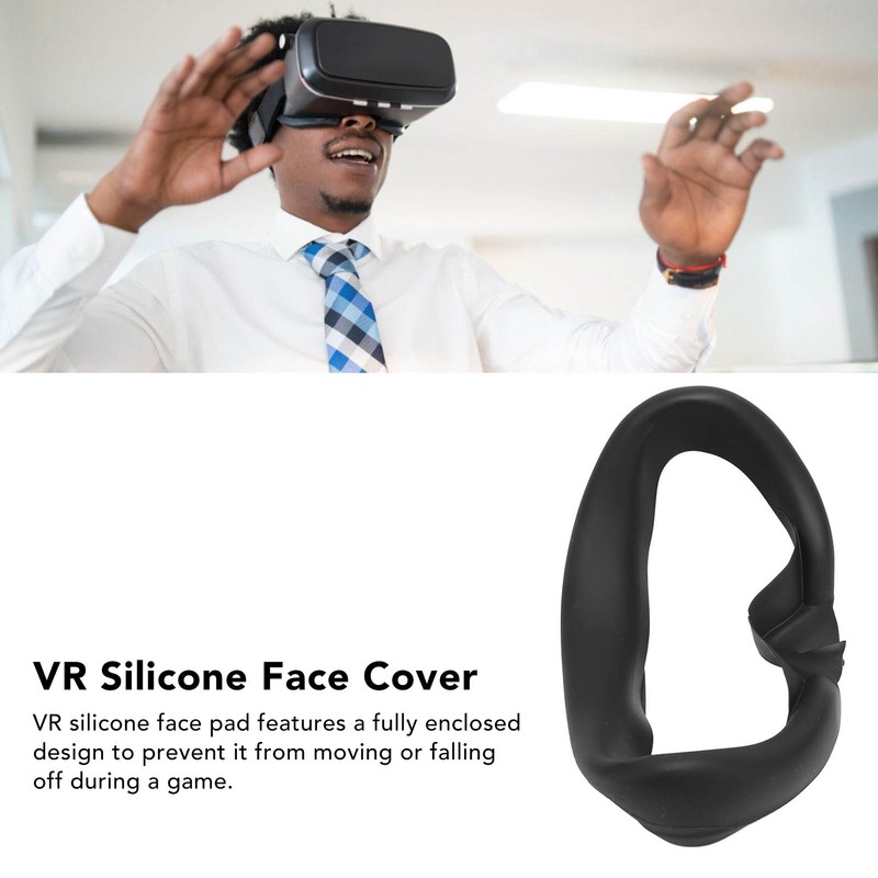 VR Silicone Face Cover Waterproof Washable Soft VR Face Pad