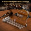 KEJIAR Cigar Tube, 3 Cigar Travel Cigar Case with Gel