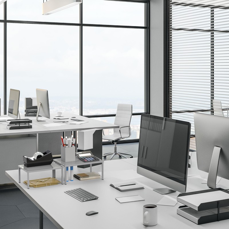 Simple Houseware Metal Top Expandable Stackable Kitchen Cabinet and Counter