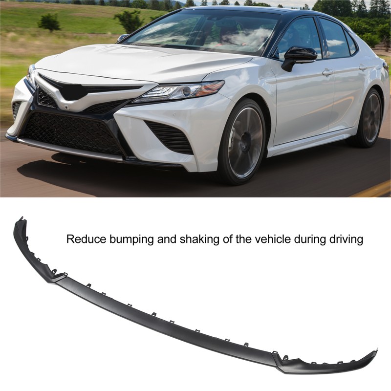 3PCS Front Bumper Lip Spoiler Kit Improve Driving Stability Black