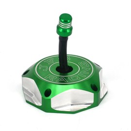 JFG RACING Billet Gas Fuel Tank Cap Cover for KX85 KX100 14-23/KX250 05-08 19-23/KLX110L 10-20/KX250F KX450F 06-18/KX450 19-23/KLX450R 08-15 18-19/KFX450R 08-23-Green