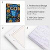 Natuyalo Framed Paint by Numbers Kit for Adults Beginners, Owl