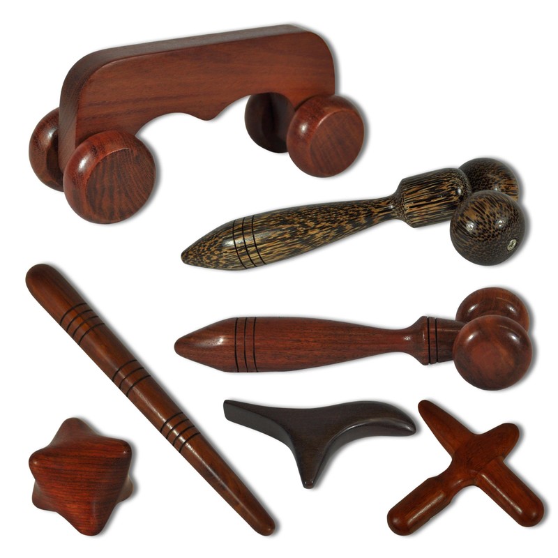 14301 Massage Wooden Massage Roller Made of Hardwood – Real