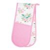 KitchenCraft 100% Cotton 'Rose' Floral Double Oven Gloves, 86 x