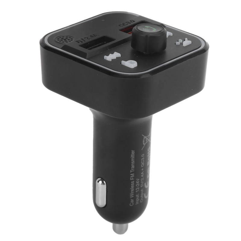 12-24V Bluetooth Car FM Transmitter MP3 Player QC3.0 Fast Charging