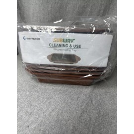 Ever Ocean Silicone Loaf Pan Subway Heating Tray Lot of 12 Soap Baking Bread