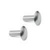 3/16" Diameter X 1/2" Length Brazier Head Solid Aluminum Rivets,