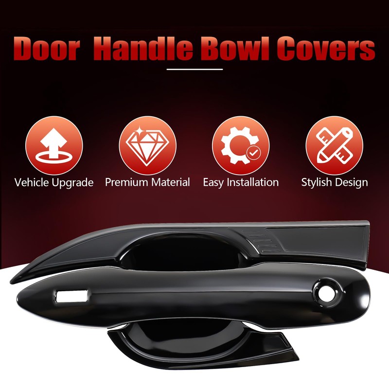 Exterior Door Handle Bowl Covers Compatible with Toyota Camry LE