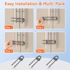 SAFELON 3 PCS Baby Safety Sliding Cabinet Lock with U