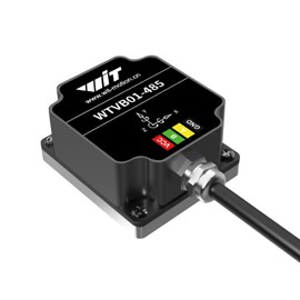 [RS485 Modbus Vibration Sensor] WTVB01-485 IP68 Waterproof Transducer Ar-Duino, 3-Axis Acceleration Angular Velocity Vibration(Amplitude+Frequency+Displacement+Speed) Detector, Motor Monitor Module
