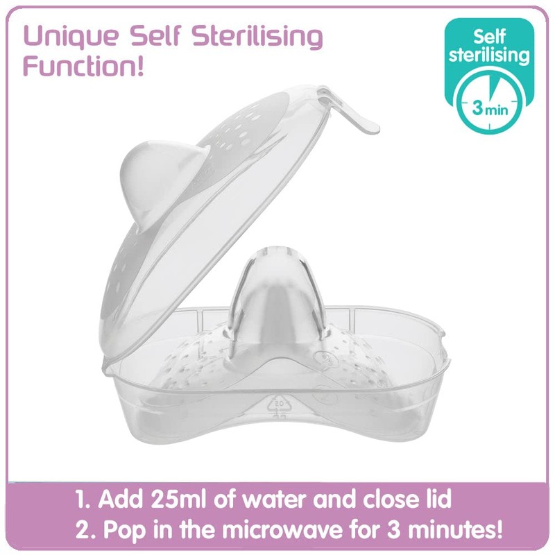 MAM Nipple Shields Size Small (Pack of 2), Breast Shields