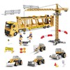 GLW Construction Trucks Toy Set – Alloy Inertia Driving 1:40