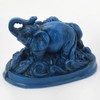YISHUI Feng Shui C1008 Figurine Goods, Blue, Elephant and Rhinoceros,