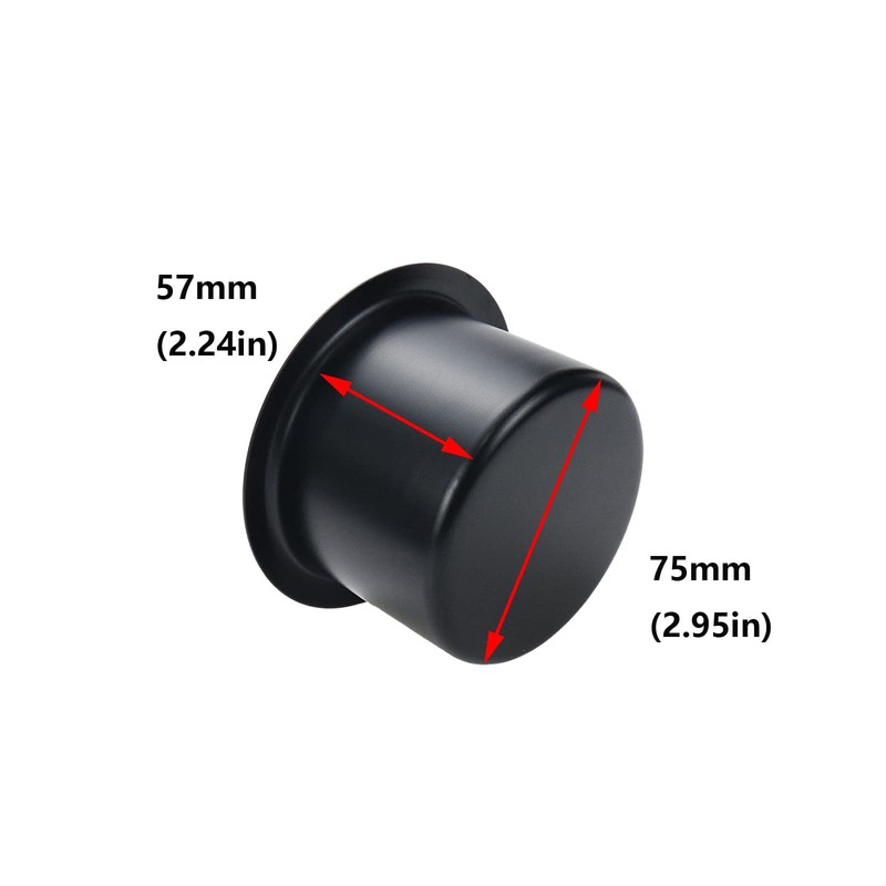 Antrader 2pcs Aluminum Alloy Cup Holders, Replacement Cup Holder Inserts