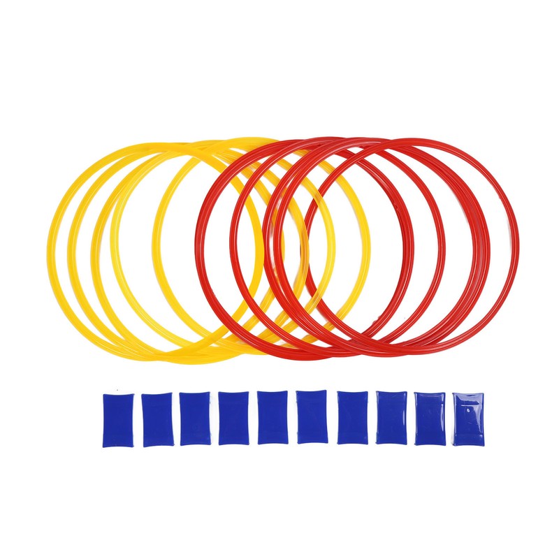 10PCS Kids Exercise Hoops Jumping Hopscotch Game Rings for Sensory