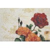 Mainstays TEXTURED PRINTED KITCHEN RUG/MAT (18"x30") WINE,ROSE FLOWERS & GRAPES,