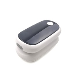 Fingertip Pulse Oximeter PVC Accurate Fast Spo2 Reading Rechargeable Portable Blood Oxygen Monitor for Sports White