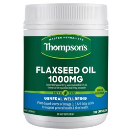 Thompson's Flaxseed Oil 1000mg Cap X 200