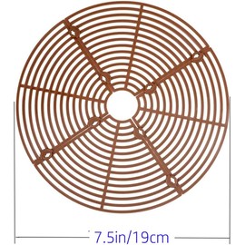 Synrroe - Paquete de 3 cubiertas protectoras de rejilla para macetas con recorte central - Protector de tierra para macetas a prueba de gatos y perros, protector de malla para plantas de interior